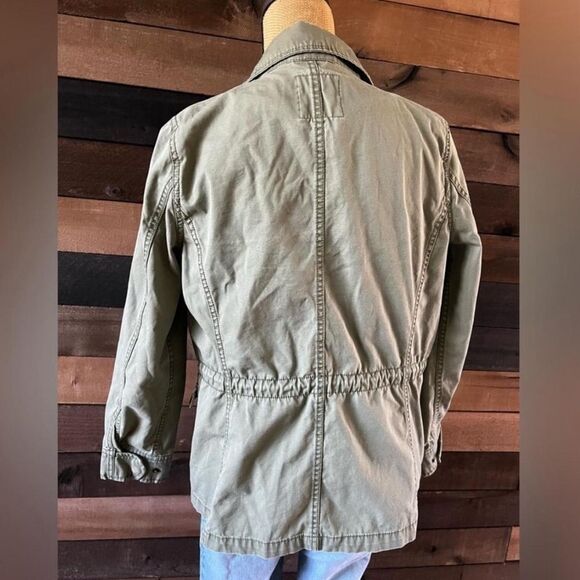 Olive Green Madewell Utility Jacket Zip-Up Multi Pockets - Picture 7 of 7